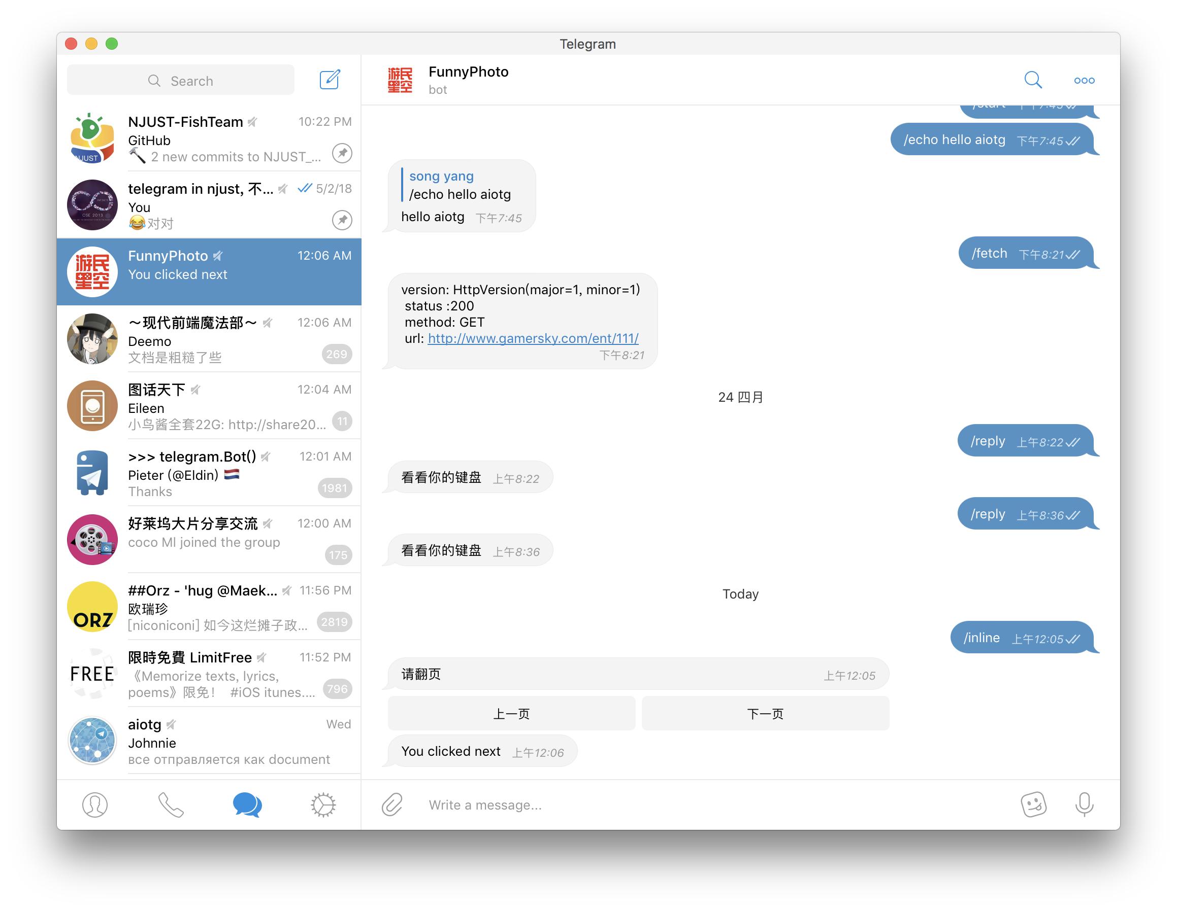 [telegeram频道机器人]telegram rss机器人