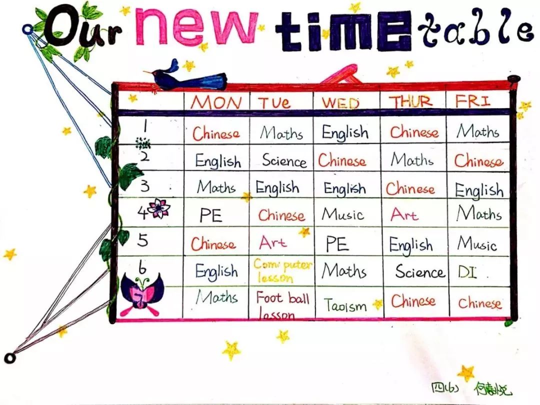 mytimetable五句话作文,my timetable英语作文带中文翻译